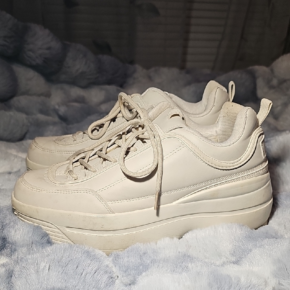 White Chunky Sneakers